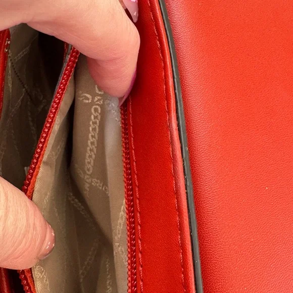 Michael Kors Red Shoulder Bag - Picture 9 of 16